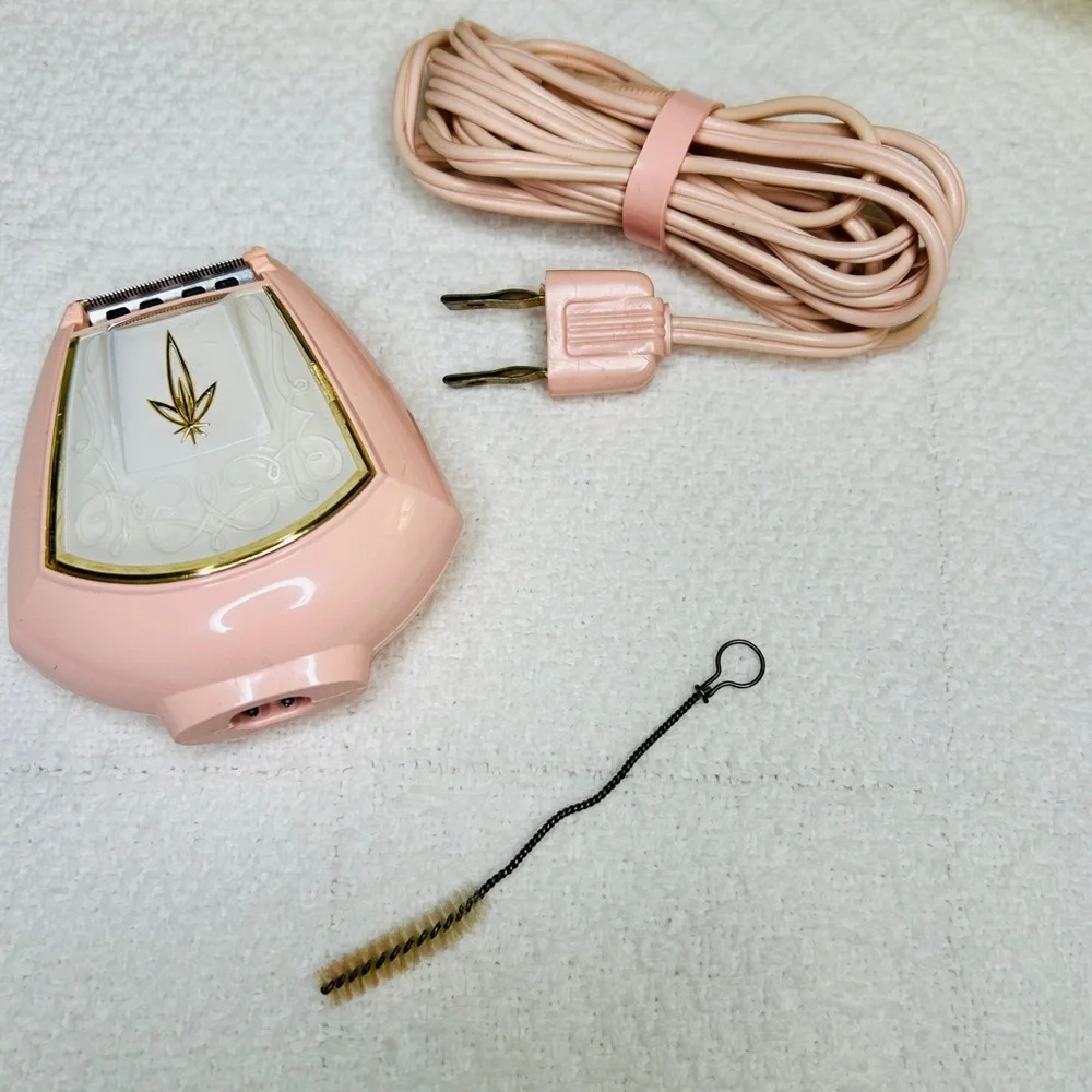 Vintage Lady Sunbeam Electric Razor • Tested & Working • Original Case